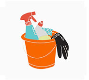 Cleaning supplies icon